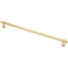 GTV - Maniglia per mobili Imperial | Maniglia per mobili | Lunghezza 35,4 cm | Distanza tra i fori 32 cm | ZnAl |Oro spazzolato