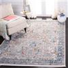 Safavieh Tappeto contemporaneo per soggiorno, sala da pranzo, camera da letto - Shivan Collection, pelo corto, azzurro e azzurro, 122 x 183 cm