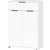 GERMANIA DIE MÖBELMACHER Germania Scarpiera 2790-84, in bianco, spazio fino a 15 paia di scarpe, 75 x 108 x 37 cm (LxAxP)