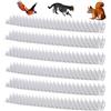 DHER Punte Di Plastica Per Uccelli Punte Di Protezione Per Uccelli 6 Pezzi Di Plastica Trasparente Anti Spina Di Gatto Chiodi Di Protezione Per Uccelli Per Uso Interno Ed Esterno Anti Rampicante