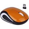 floatofly Mouse silenzioso wireless, taccuino portatile PC USB 3 Keys ottico 2.4G Mini mouse Slim Silentless Gaming Mouse con ricevitore USB per PC, tablet, laptop, notebook arancione Taglia unica