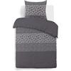 VISION ARTHUR - 100% cotone - Set Copripiumoni 140 x 200cm con 1 federa 65 x 65cm per letto singolo - Tessuto morbido e confortevole - Colore: Grigio - Certificato Oeko-Tex