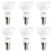 DiCUNO Lampadina LED E14, 5W equivalente a 50W, Lampadina riflettore R50 con attacco a vite piccolo, Luce bianca fredda 5000K, 550LM, Non dimmerabile, CRI90, Angolo di emissione 120°, 6 Pezzi
