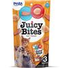 INABA Juicy Bites Bocconcini per Gatti Gusto Pesce e Vongole - 1 Busta (3 Packs x 11,3gr) - Snack Semi Umido per Gatti in Forme Diverse - Cibo per Gatti Senza Conservanti o Coloranti Artificiali