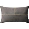 ROOM99 Be Glam Simple, federa decorativa per cuscino, 30 x 50 cm, per camera da letto, soggiorno, velluto, colore grigio scuro, 1 pezzo