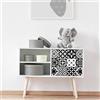 Ambiance Sticker Adesivi Murali per Mobili da Tavola, Adesivi Decorativi per Camere da Letto e Armadi Leonida - 24 Piastrelle Adesive 10 x 10 cm