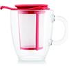 Bodum K11239-04 YO-YO SET - Tazza in vetro temperato, 0,35 l, filtro in plastica