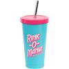 Grupo Erik Tazza Termica da Viaggio Stranger Things - Bicchiere Termico con Cannuccia e Coperchio in Acciaio Inox (550 ml) | Stranger things gadget : Regali per Donne Fan, Merchandising Ufficiale (BPA Free)
