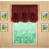 Today's Curtain Emelia - Inserto a ventaglio in voile, colore: bordeaux, 76,2 cm di larghezza x 101,6 cm di lunghezza