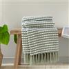 Catherine Lansfield Stab Stitch coperta 125 x 150 cm, verde salvia