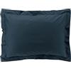 douceur d'intérieur, Federa per cuscino (50 x 70 cm) Percaline Blu Notte, Percale di Cotone