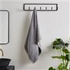 Catherine Lansfield Lenzuolo da bagno in cotone ad asciugatura rapida grigio