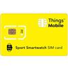 Things Mobile SIM Card per SPORT SMARTWATCH - Things Mobile - con copertura globale e rete multi-operatore GSM/2G/3G/4G, senza costi fissi, senza scadenza e tariffe competitive. 15€ di credito incluso + 1€ gratis