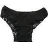 Generico 6 Slip donna brasiliana pizzo e cotone bielastico bianco e nero Intimy Art. 1015 colore Nero Taglia 4