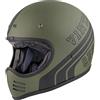 PREMIER CASCO MX BTR MILITARY GREEN BM,VERDE MILITARE/NERO,XS