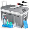 KESSER® Frigo box 40L con ruote | per mantenere il calore e il raffreddamento | frigo box termoelettrico | 12 Volt e 230 Volt| Mini frigo | Box termico per auto| incl. Pacchetti di raffreddamento