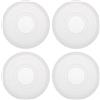 TQPUWT Coppette Raccoglilatte riutilizzabile, 4 pezzi Copricapezzoli Allattamento, Coppe Raccoglilatte Senza BPA, Coppette Assorbilatte Lavabili, per Raccogli Latte Materno, trasparente, 25mL