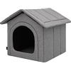 HOBBYGARDEN Cuccia per cani, angolo per cani, zona relax, canile, rifugio, cuccia per animali, cuccia per animali domestici, collina ecologica in grafite, R1: 32 x 38 cm