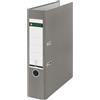 Leitz - Raccoglitore con meccanismo a leva, dorso: 80 mm, apertura a 180°, in plastica Cartelletta - dorso 80 mm grigio
