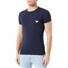 Emporio Armani Shiny Logoband T-Shirt, T-Shirt Uomo, Bianco (White), XL