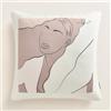 ROOM99 Be My Art - Federa decorativa per cuscino, 40 x 40 cm, per camera da letto, soggiorno, crema Babe