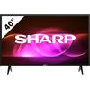 Sharp 40FA6E 40 LED TV, FHD, DVB-T2/S2, con piedini regolabili, 3xHDMI 2.1, 2xUSB, Dolby Digital Plus, Nero
