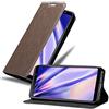 Cadorabo Custodia Libro per Samsung Galaxy A7 2018 in BRUNO CAFÉ - con Vani di Carte, Funzione Stand e Chiusura Magnetica - Portafoglio Cover Case Wallet Book Etui Protezione