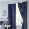 Fusion Dijon-Blackout/Tende termiche isolate a matita, 117 x 137 cm, blu navy, 117 x 137 cm