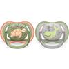 AVENT Ciuccio Philips Avent ultra air - 2 ciucci leggeri e traspiranti per bambini di età compresa tra 6 e 18 mesi, senza BPA, con custodia da trasporto per sterilizzatore (modello SCF085/60)