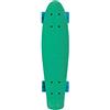Schildkröt Retro Skateboard, Tavola Premium in Plastica PP Resistente e Durevole, ABEC7, Assi in Aluminio, Ruote in PU, Sopporto Antiscivolo, Colore: Verde, 510701