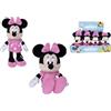 Simba - Peluche Originale Disney Minnie 20 cm, 6315870246Y12, +0 mesi, abitino rosa, morbido da coccolare
