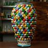 CERAMICHE CALTAGIRONE Portaombrelli Pigna Ceramica Siciliana Caltagirone Multicolor cm 50