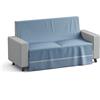 Novia - Telo Arredo Divano 260x260 cm - Gran Foulard Copridivano Copritutto e Multiuso (Copripoltrona, Copriletto, Tenda, Picnic) - Teli Grandi in Cotone e Poliestere - Crono V909