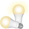 Trust WiFi E27 Lampadina Smart Dimmerabile, Compatibile con Alexa e Google Nest, Lampadina LED E27, Hub non Necessario, 2.4GHz Lampada WiFi, Luce LED Bianca, Luce Fredda e Calda - 2 Pezzi