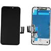 SRJTECK Display per iPhone 11 Nero Lcd Touch + Frame (INCELL iTruColor CLASSIC SERIES)