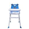 Jolre Seggiolone 4 in 1 con tavolo, sala da pranzo per bambini, seggiolone pieghevole, seggiolone pieghevole, seggiolone pieghevole, seggiolone regolabile in altezza, antiscivolo (blu)