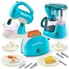 JOYIN Set di giocattoli educativi da cucina per bambini, elettrodomestici da cucina con macchina da caffè, tostapane e mixer, luci e suoni realistici, accessori da cucina giocattolo regalo di