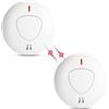Firexo fxo Rilevatore di Fumo (Pack of 2) - Sensore Fumo Interconnesso con Batteria da 10 Anni
