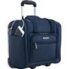 TPRC Travelers Club - Bagaglio Sottosedile Smart con Porta di Ricarica USB, Blu Navy, 38 cm