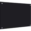 vidaXL Paraschizzi per Cucina Paraspruzzi Fornelli Resistente al Calore Pannello Splashback Parete Nero 70x50 cm in Vetro Temperato