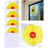 Plai 16 Pezzi Girasole Anti-mosche, Trappole per Mosche da Finestra, Sunflower Fly Sticker, Antimosche Casa e Camera