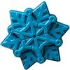 Nordic Ware Disney Frozen 2 - Teglia per torta con fiocchi di neve, 6 tazze, colore: Blu