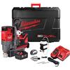 Milwaukee m18fmdp-502 C M18 Fuel trapano magnetico supporto (2 x batterie 5.0 Ah, caricabatterie, BMC)