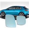 Konuooer vetro specchietti retrovisori per riscaldamento (sinistro + destro) blu asferico compatibile con Bora Golf 4 Passat Ibiza 1911901
