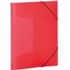 Herma 19516 - Cartelline portadocumenti formato A3, in plastica, con angoli per bambini, con alette interne ed elastico, set di 3 cartelle in plastica robusta, per ragazzi e ragazze, colore: rosso