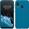 kwmobile Custodia Compatibile con Samsung Galaxy A20e Cover - Back Case per Smartphone in Silicone TPU - Protezione Gommata - blu indaco