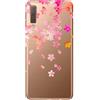 Mixroom - Cover Custodia Case in TPU Silicone Morbida Sfondo Trasparente per Samsung Galaxy A50 Fantasia Sakura U1048