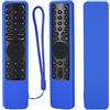 YiBiChin Protective Silicone Remote Case for Xiaomi XMRM-010 Bluetooth Voice Remote Control, Shockproof, Washable and Skin-Friendly, Anti-Lost Remote Cover with Loop (Blue)