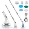 Lightswim Spazzola elettrica rotante 7 in 1, potente pulizia a 420 giri/min, spazzola per il bagno da 1,5 ore a doppia velocità con braccio di prolunga per cucina, auto, piastrelle, pareti, pavimenti, doccia