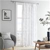 Fusion - Matteo - Pannello in voile con fessura superiore - 140 x 228 cm in grigio